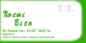 noemi bito business card